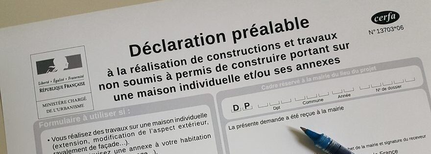 d&eacute;claration pr&eacute;alable de travaux